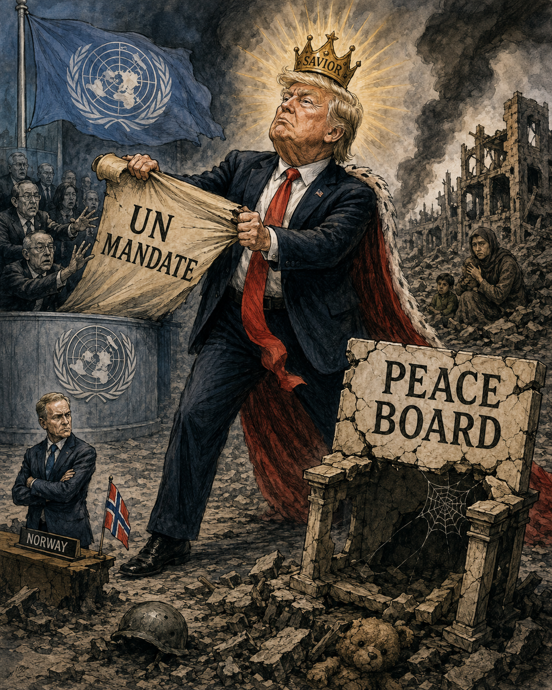 Hvor ble det av Trumps Peace Board?