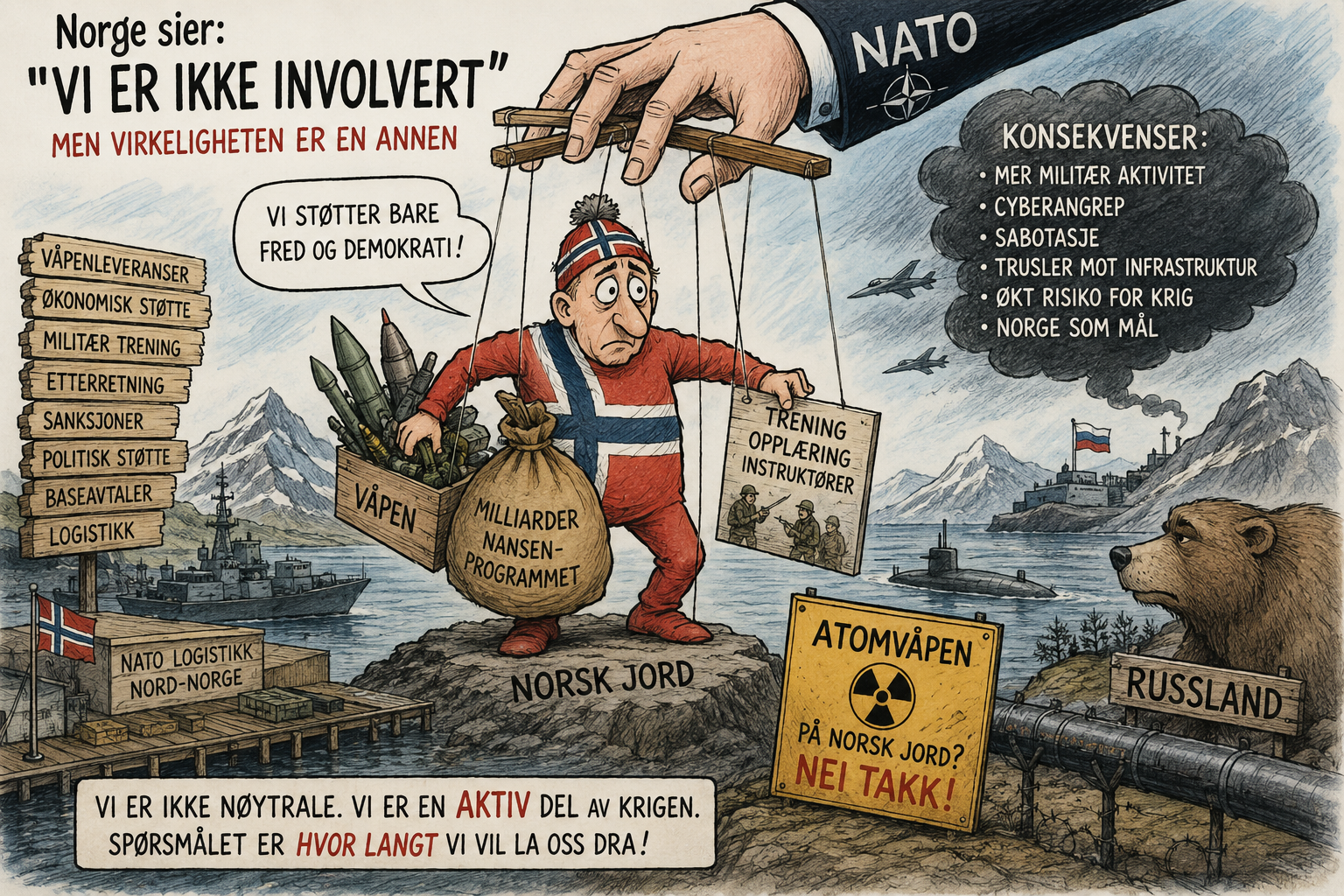 Norge må slutte å late som vi ikke er en krigsaktør
