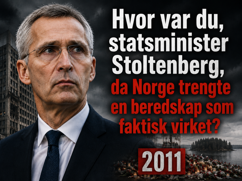 Hvor var du, statsminister Stoltenberg? Hvor var du, statsminister Stoltenberg?