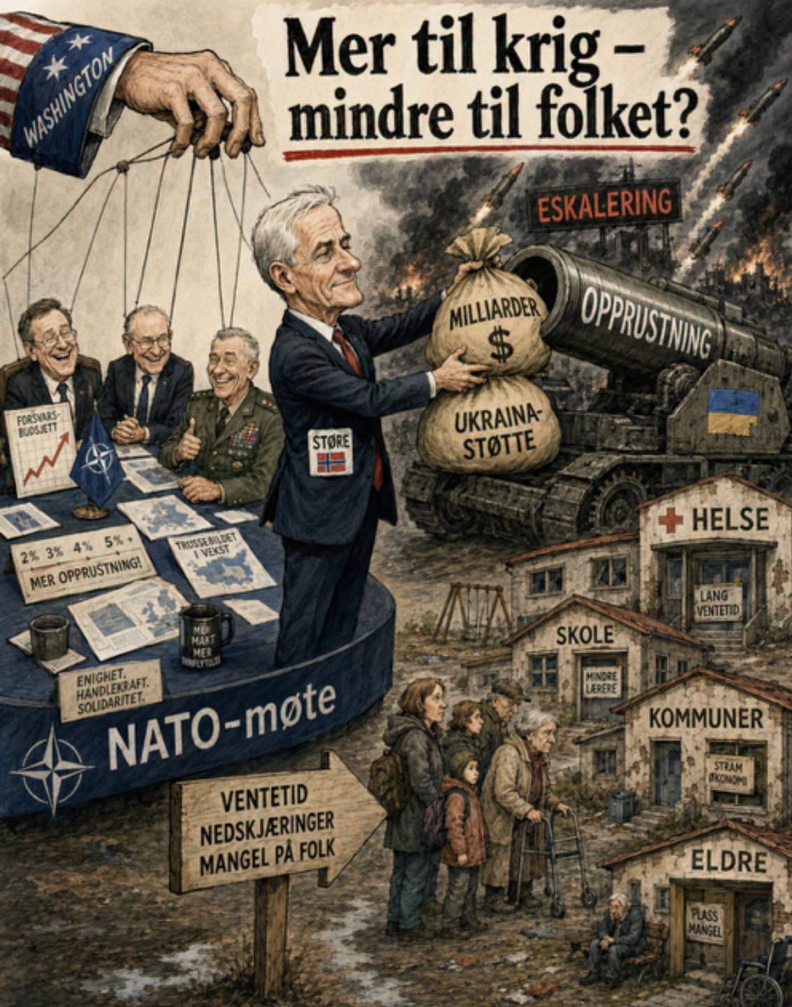 NATO møtes nå igjen, men hvem snakker om fred?