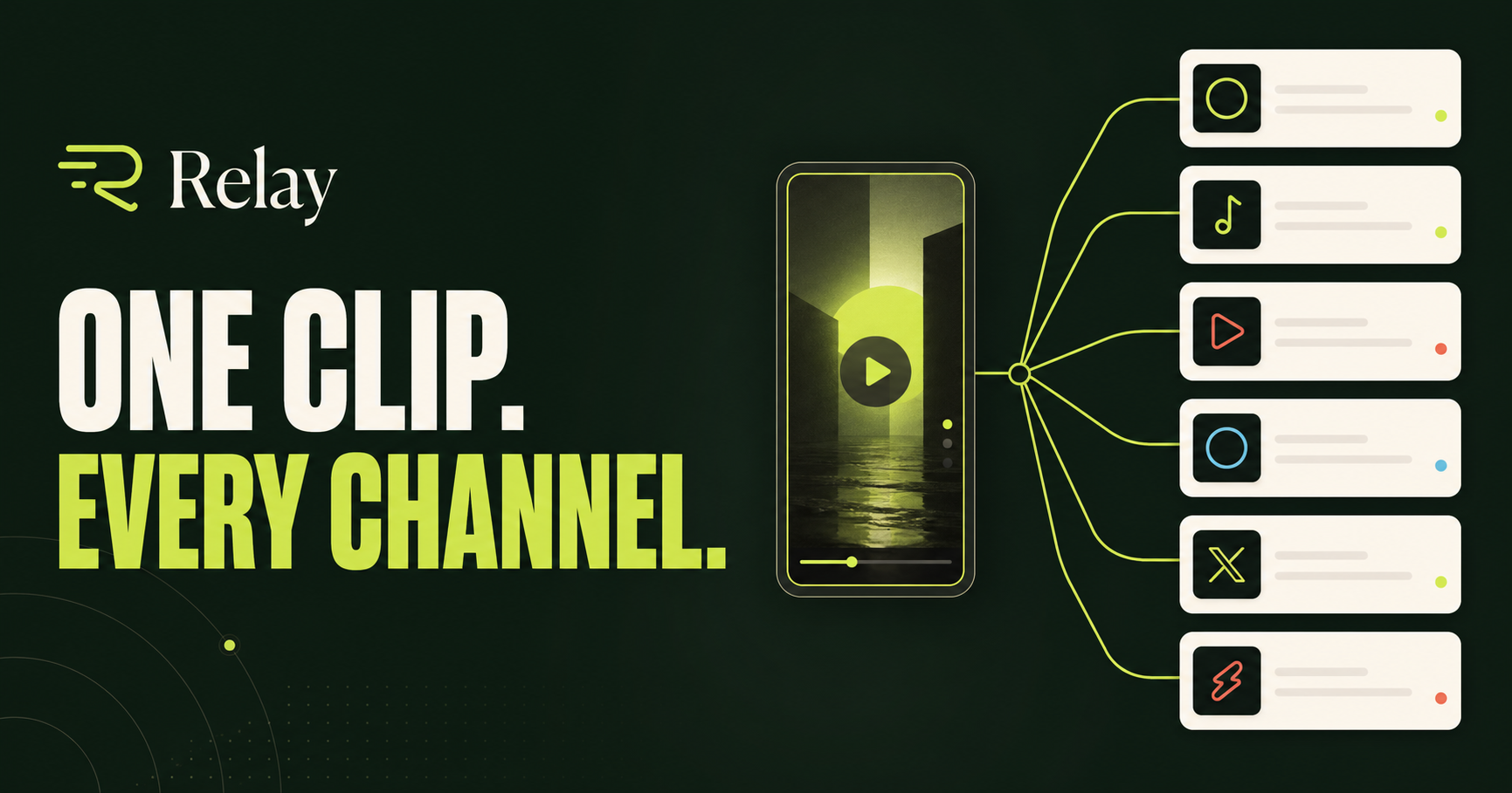 Relay — One clip. Every channel.