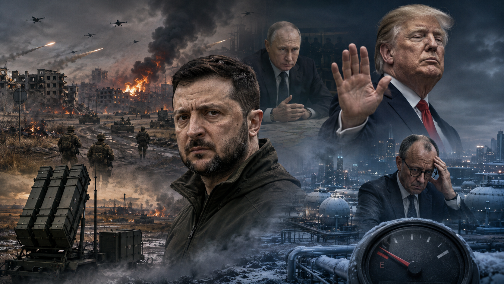 Zelenskyj foran et krigsherjet Ukraina med Patriot-systemer, mens Trump avviser nye missilleveranser og Europa går inn i en alvorlig energikrise.