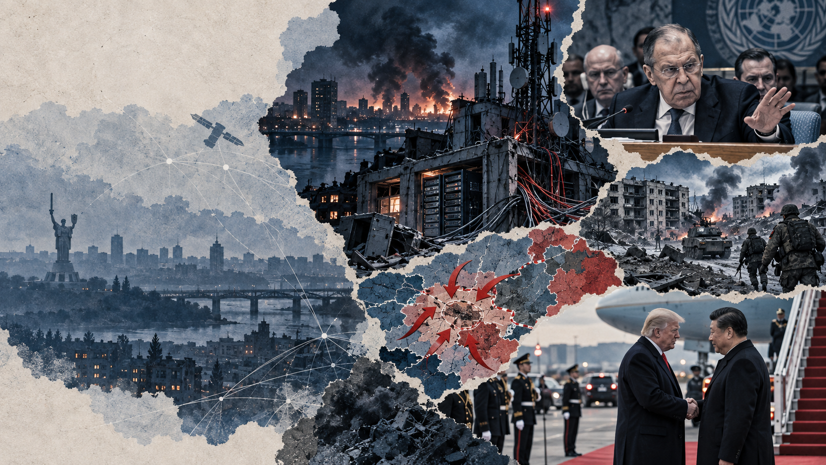 Rusia golpea el internet de Kiev. La última ciudad de Ucrania en el Donbás occidental, a punto de caer. Lavrov rechaza el alto el fuego, mientras Trump dispensa a Xi el mismo recibimiento que tuvo Putin antes de la fallida cumbre de Anchorage