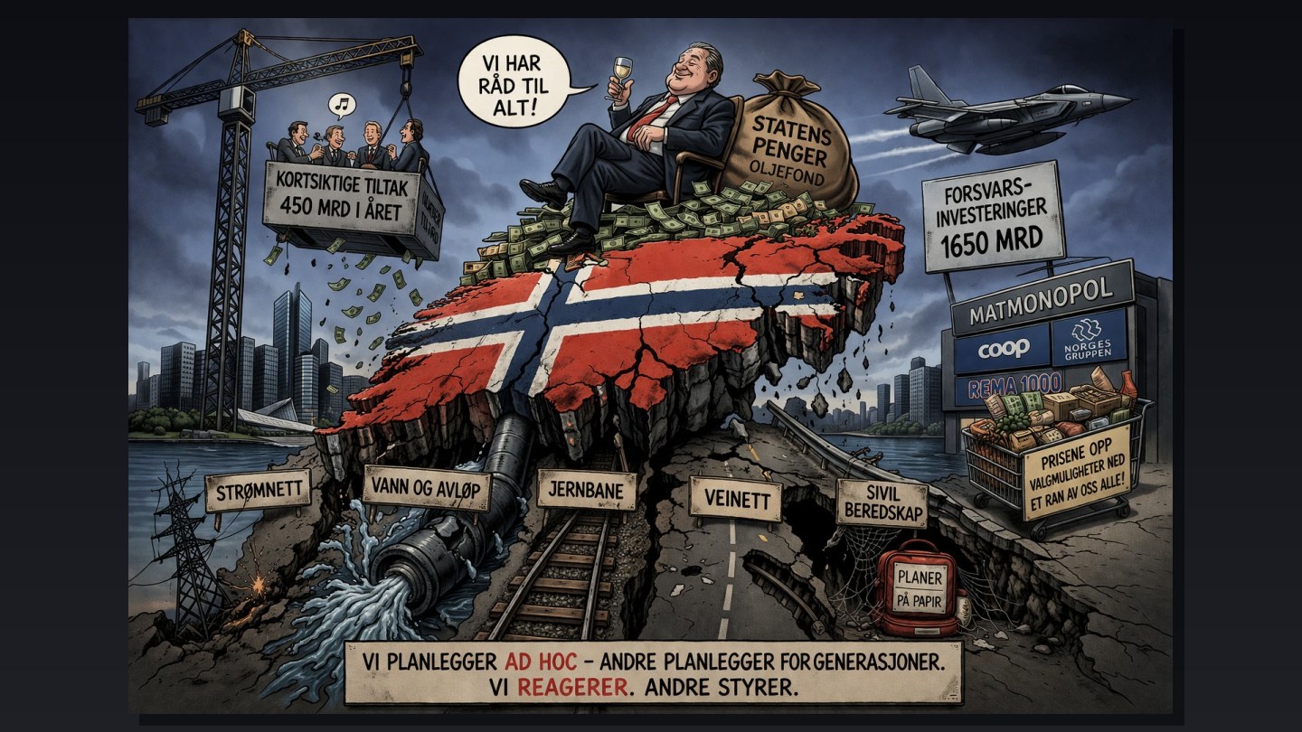 Norge, et land i forfall bak en fasade av rikdom