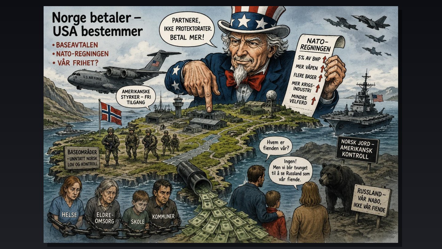 Norge betaler – USA bestemmer
