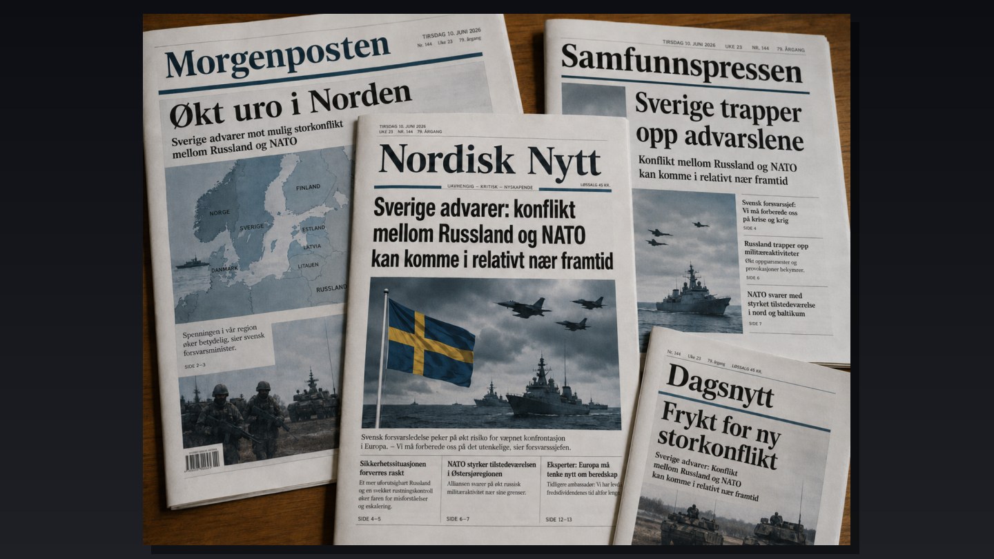 Grusom propaganda i Sverige, men Norge er ikke et hakk bedre