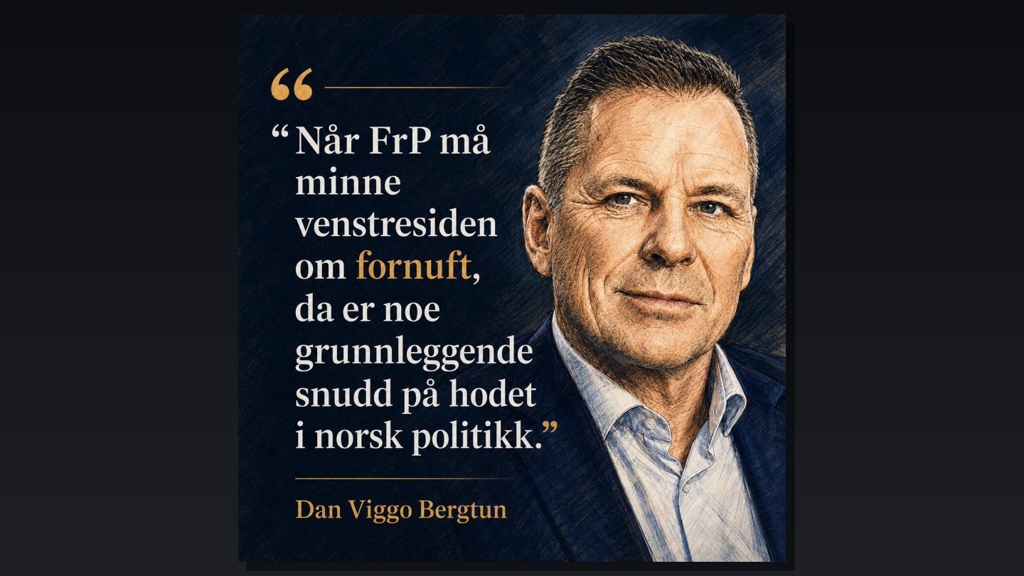 Når FrP må minne venstresiden om fornuft