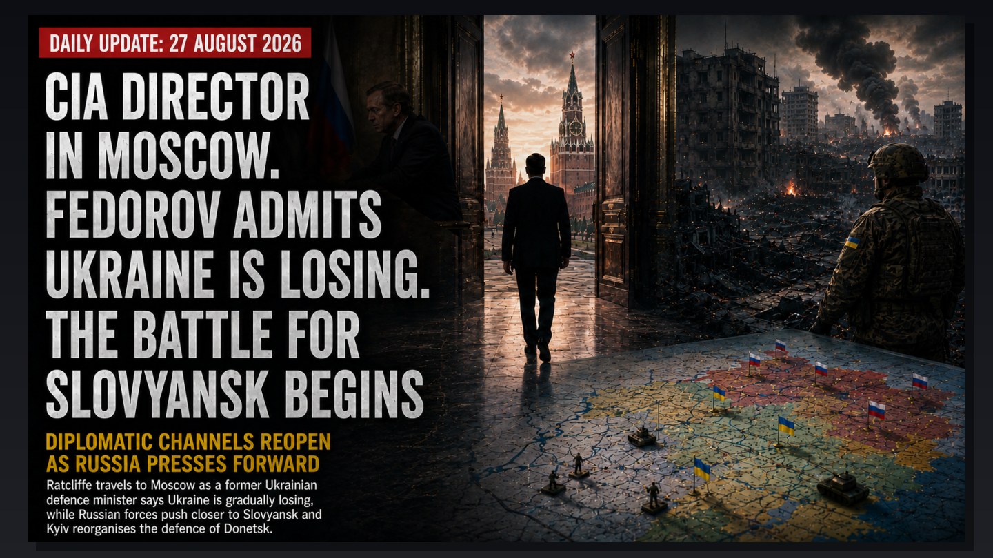 CIA Director in Moscow — No Meeting with Putin. Fedorov Admits: Ukraine Is Losing. The Battle for Sloviansk Begins