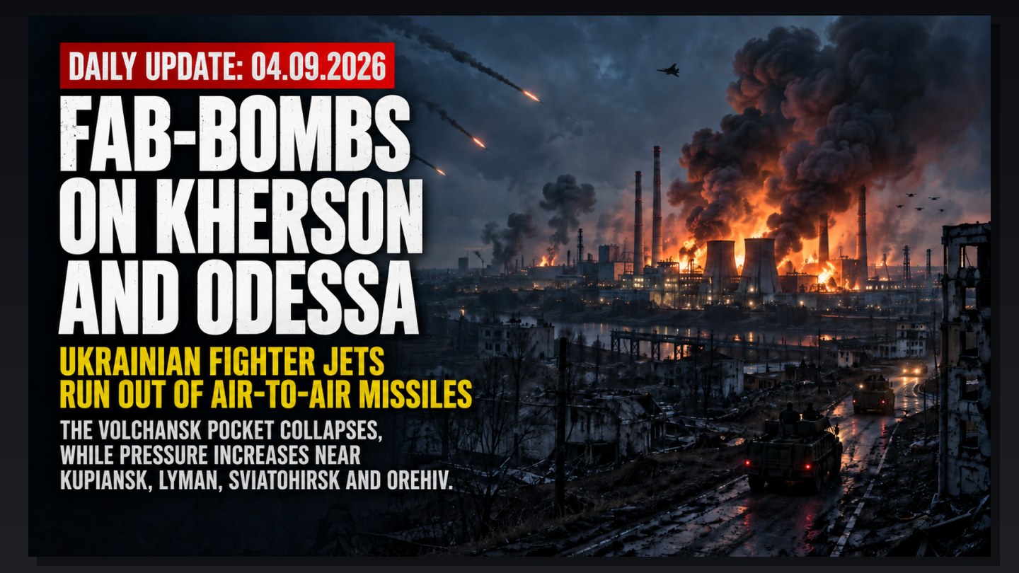 Russia Drops FAB Bombs on Kherson Power Plant — Far Behind the Front Lines. Ukrainian Fighter Jets Run Out of Air-to-Air Missiles. The Vovchansk Pocket Collapses