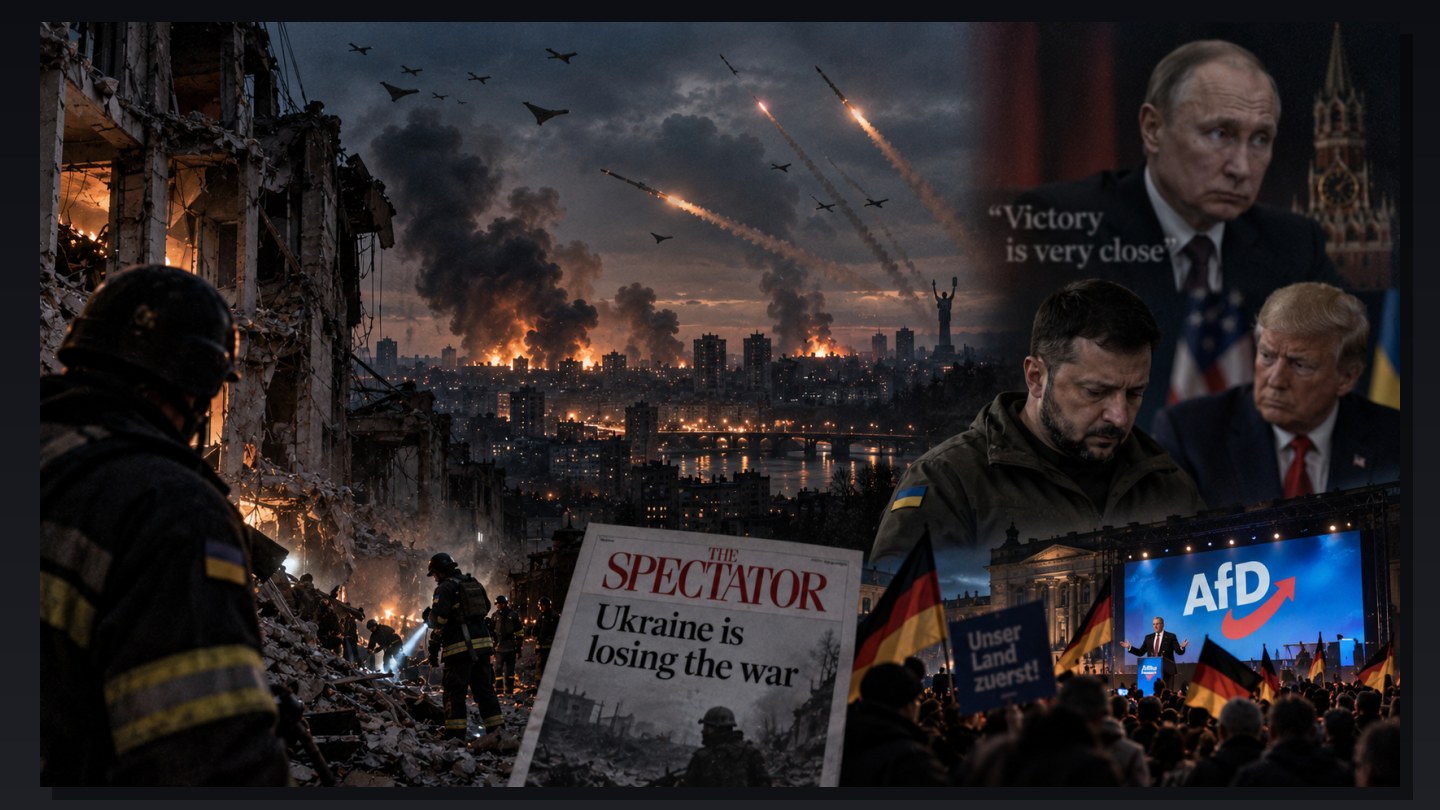 The Pause Is Over: Kyiv Hit by Massive Attack. The Spectator: “Ukraine Is Losing the War.” Kremlin: Victory Is Very Close
