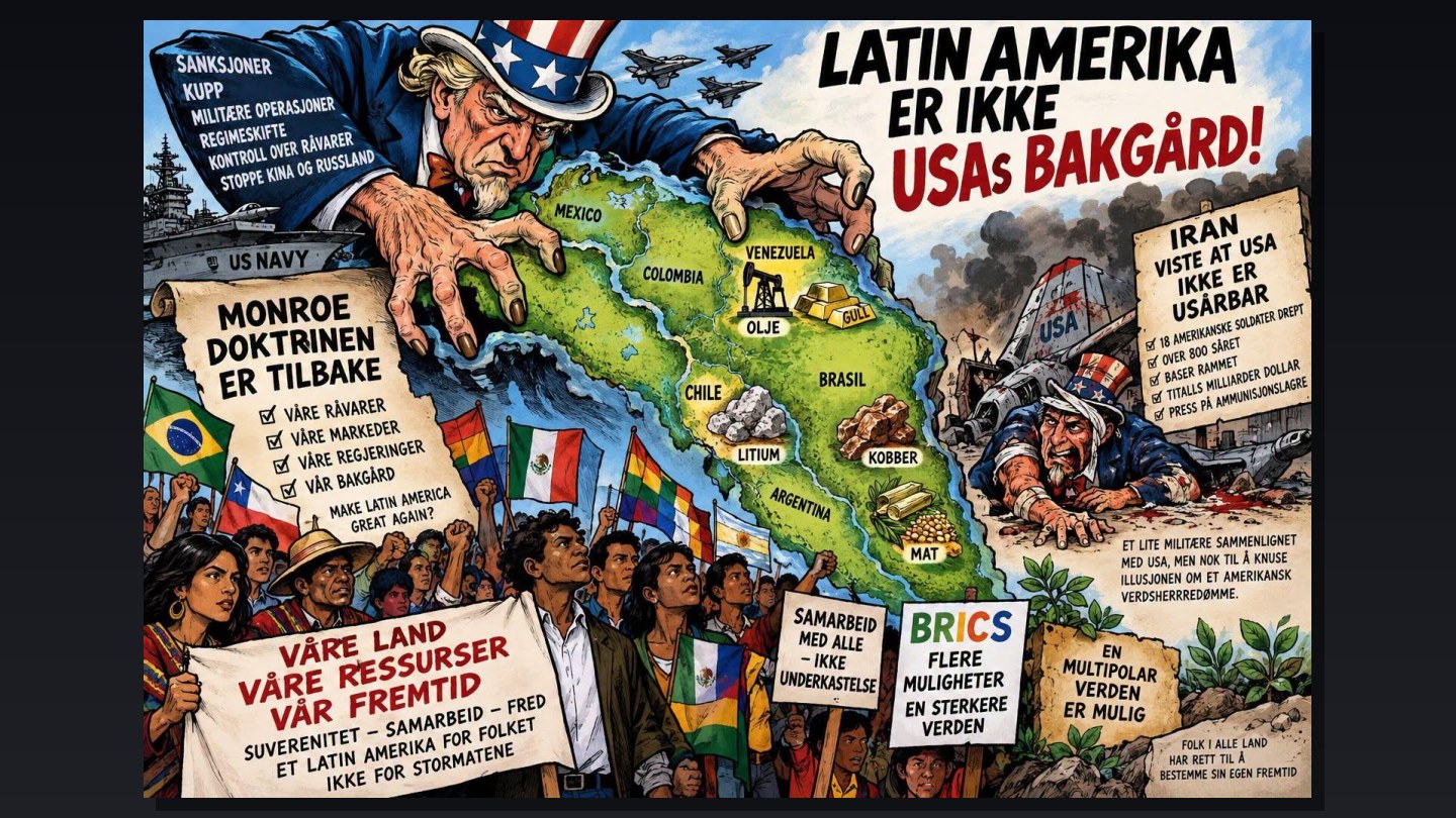 Latin Amerika må nekte å knele for Washington