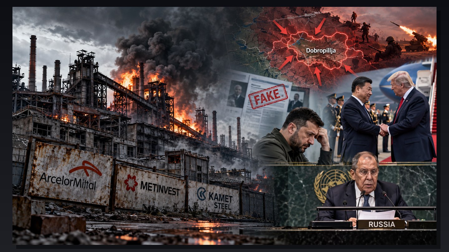 Ukraine’s Remaining Steel Industry Has Completely Shut Down. Reports of a Meeting Between Zelensky, Witkoff, Kushner and Dmitriev Dismissed as False. Dobropillia Is Now Formally Besieged — and the Russian Defence Ministry Says Its Military Objectives Extend Beyond Donbas