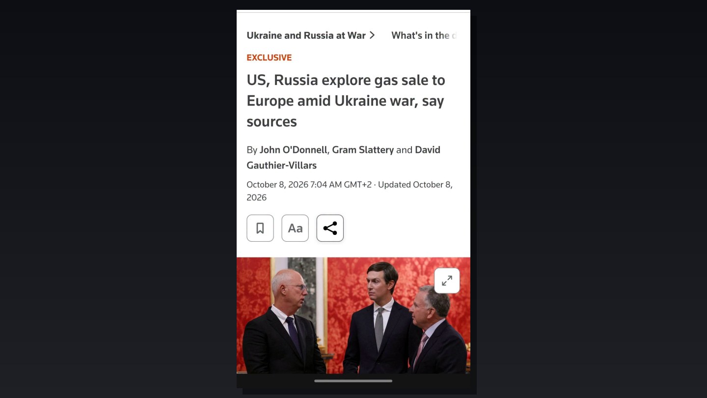 Russland og USA skal samarbeide om gasseksport til Europa