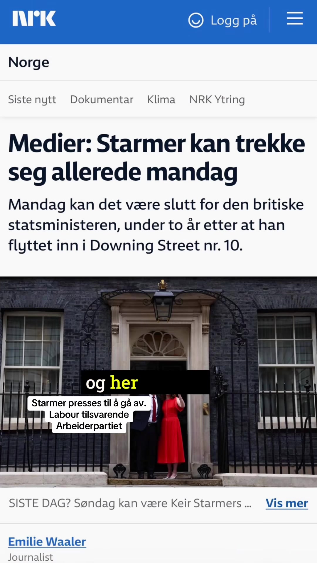 Når staten svikter: Starmer, Storbritannia og varsellampene for Norge